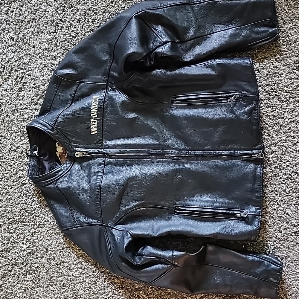 Women's Small Leather Harley Jacket